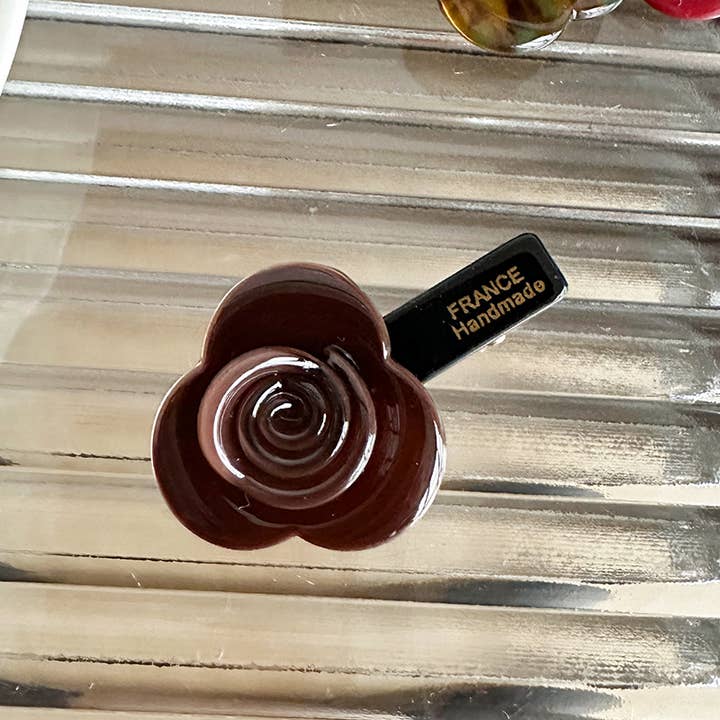 Tourtiwi - Wholesale Hair Clip - Women's - Acetate simple French three-dimensional flower Duckbill clip5