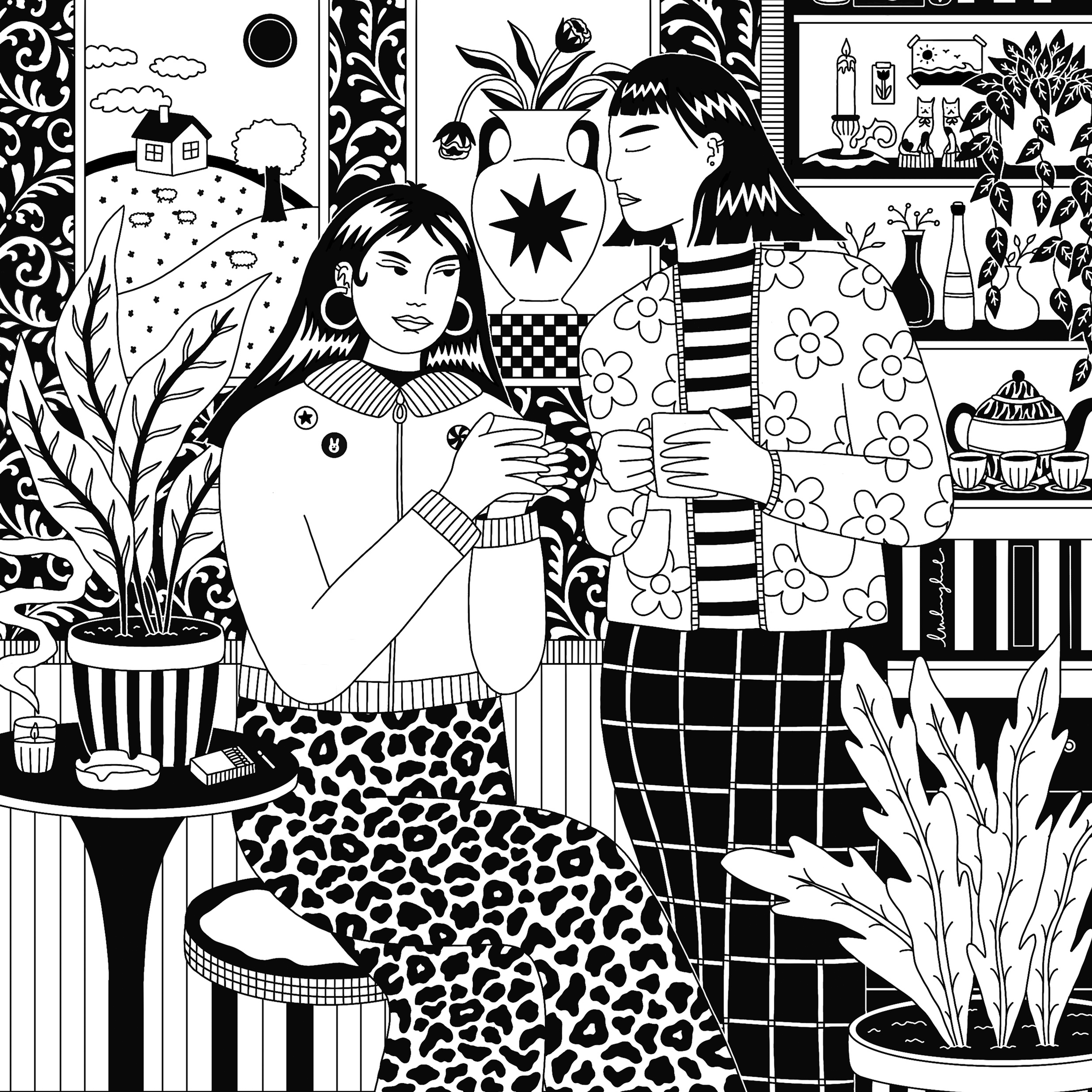 Eva Malley – wholesale Art print – AFTERNOON PRINT (A4)1