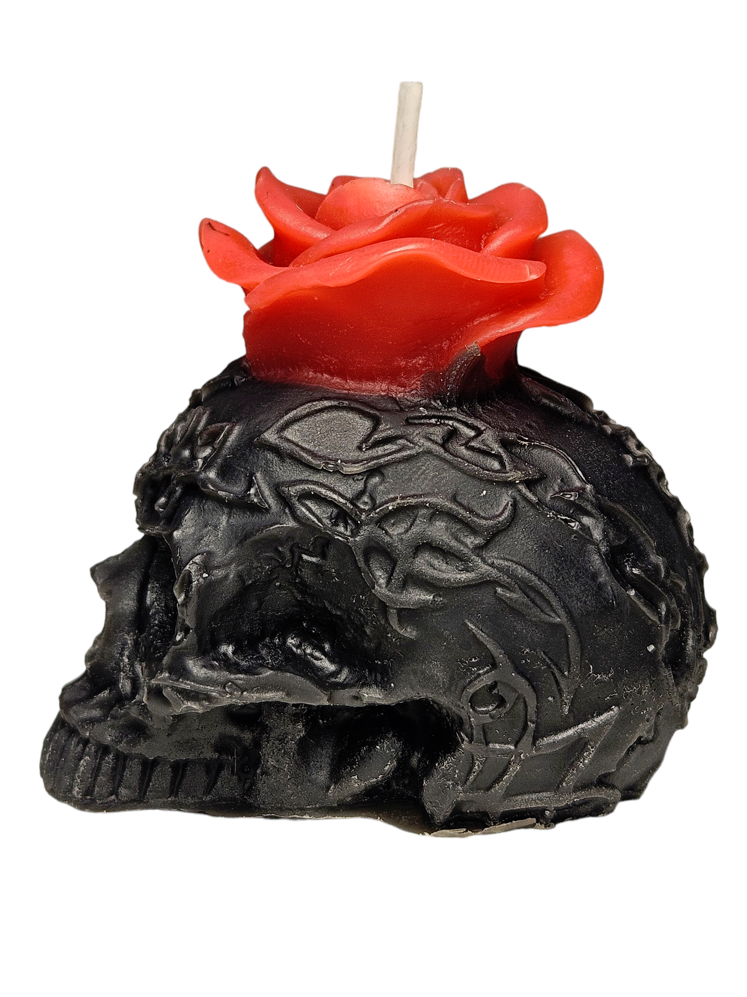 Cernunnos Farms - Wholesale Novelty Candle - Rose and Skull Candle3