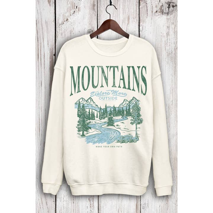 MOUNTAINS MINERAL SWEATSHIRTS for wholesale by HRTandLUV