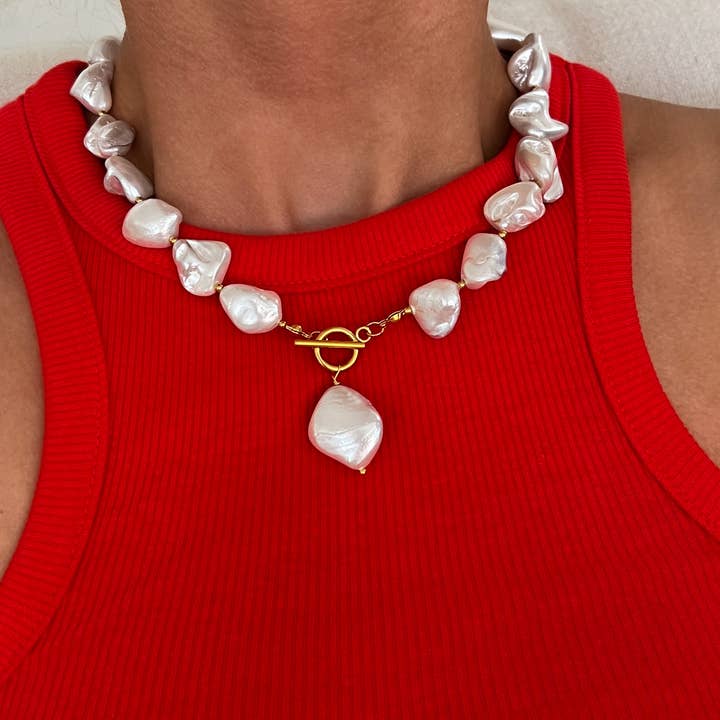 CHANSUTTPEARLS - Wholesale Beaded/Pearl Necklace - CHUNKY PEARL NECKLACE