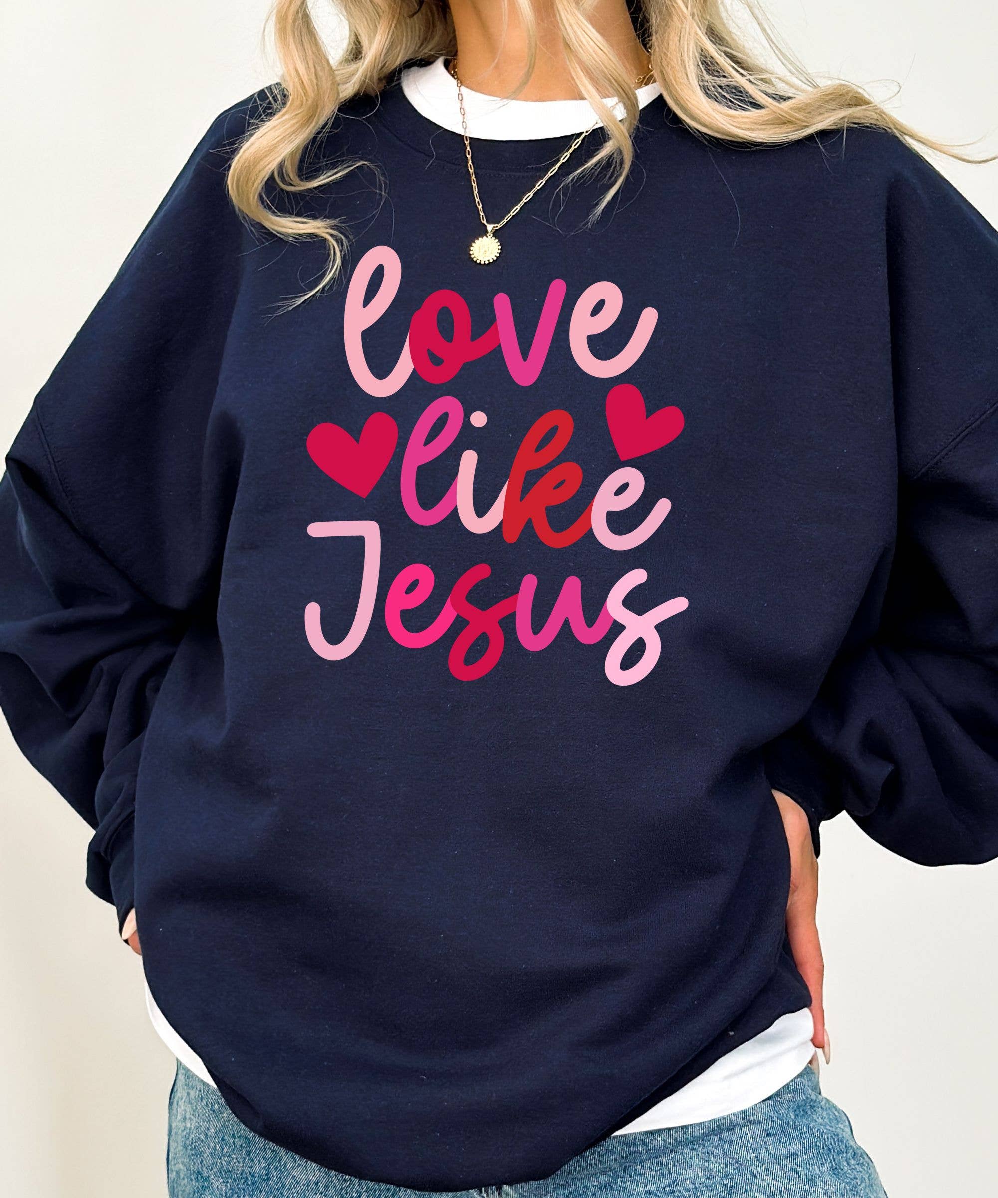 Midday USA - Wholesale Graphic Sweatshirt - Women's - Love Like Jesus Sweatshirt5