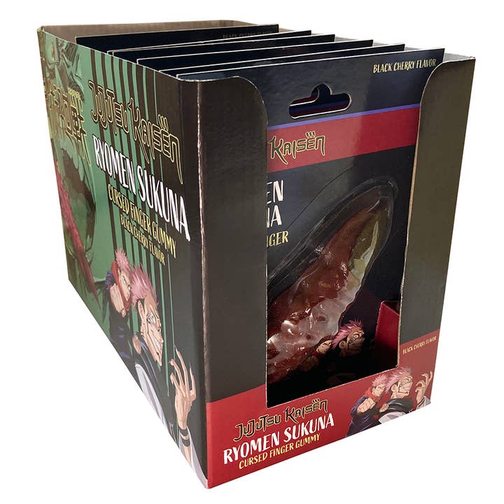 Grandpa Joe's Candy Shop - Wholesale Gummy - Jujutsu Kaisen Sakuna Cursed Gummy Finger, 1.8oz, 9ct