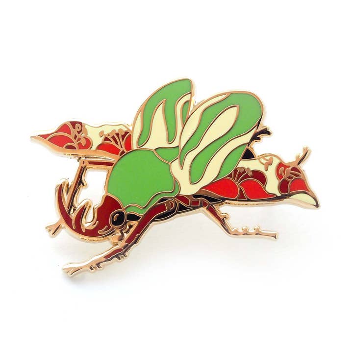 Flower Beetle Pin for wholesale by Shoal