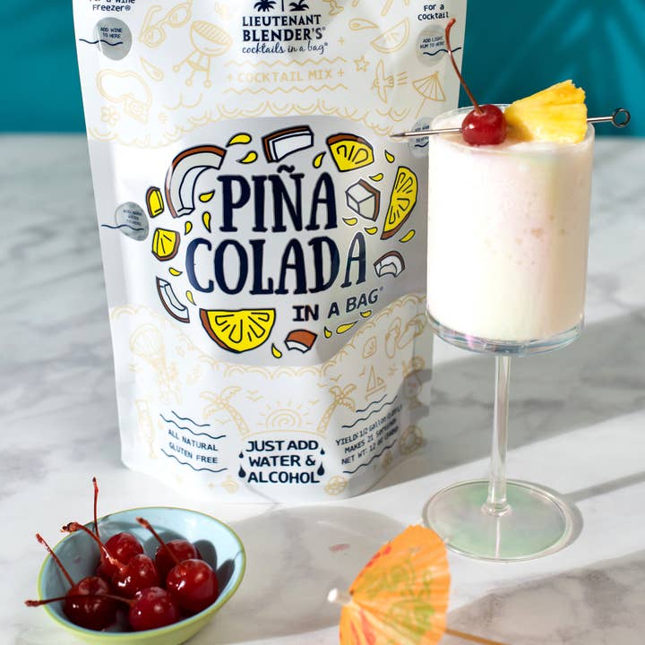 Lieutenant Blender's Cocktail Mixes - Wholesale Cocktail Mix/Syrup - Pina Colada in a Bag® Cocktail / Mocktail Slushie Mixer4