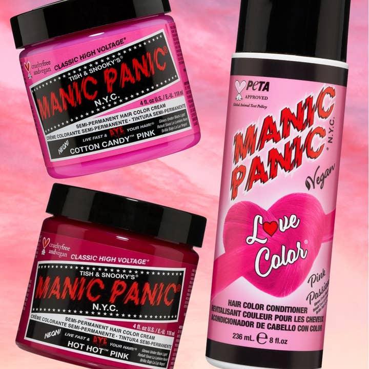 Manic Panic - Wholesale Hair Dye - Love Colorâ„¢ Pink Passion Color Depositing Conditioner