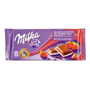 Milka Strawberry Bar 22/3.5OZ for wholesale by L&F Universal Goods