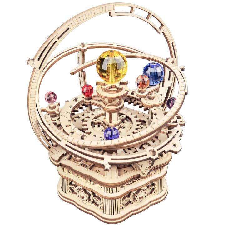 Puzzle 3D mécanique en bois - Chouette horloge ROKR LK503