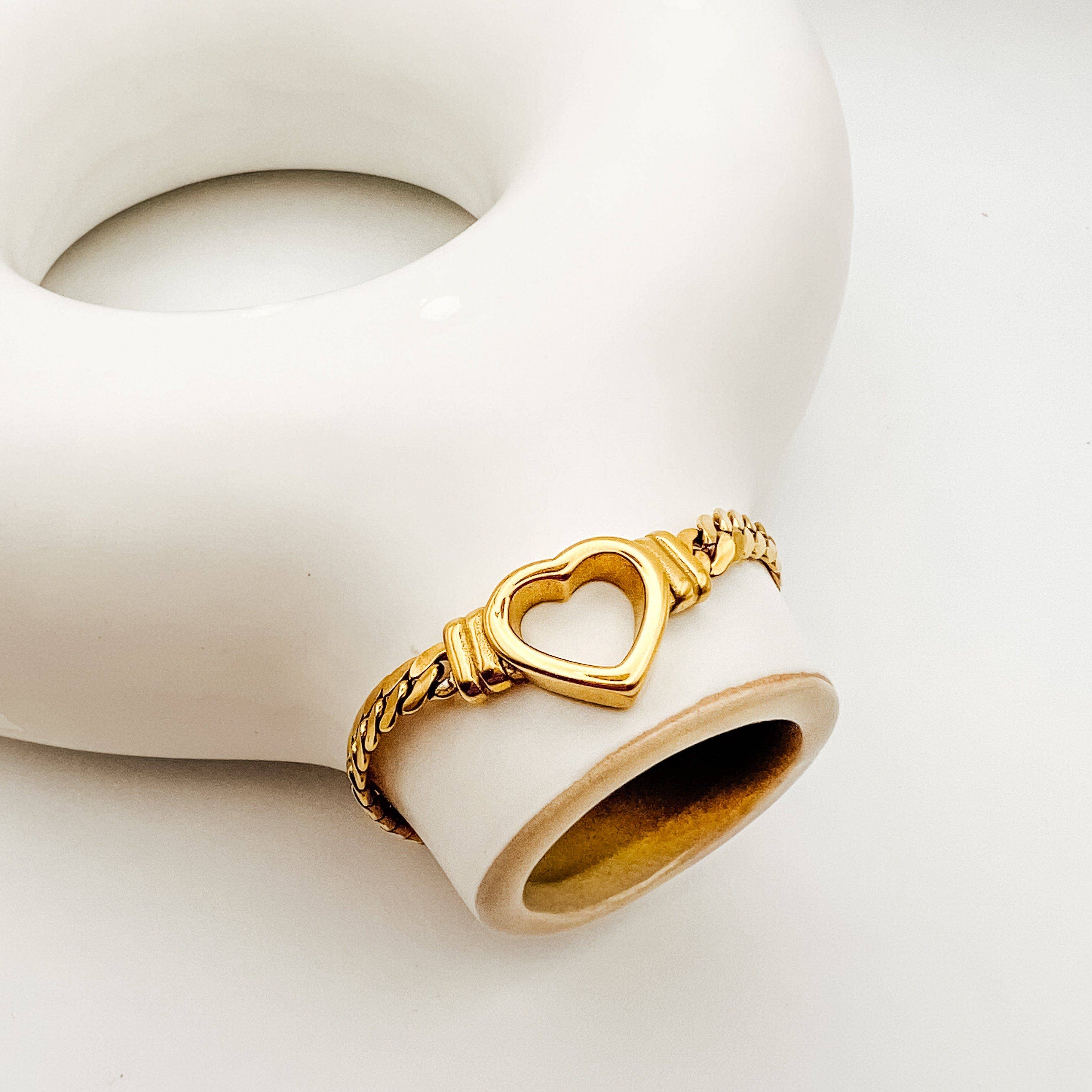 Fiona Grace - Wholesale Charm/Dangle Bracelet - Heart Of Gold Bracelet- Tarnish Free0