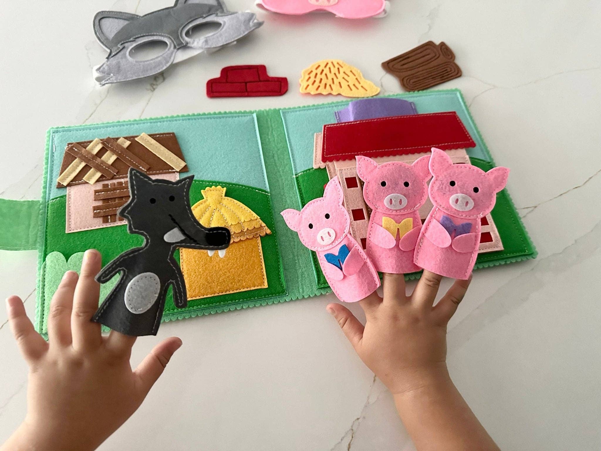 Wondertivity - Wholesale Toy Set - Kids - Three Little Pigs Set2