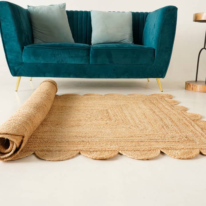 Custom Size Hand Braided Natural (Beige) Scalloped Jute Rug and other Purchase Wholesale pfeffermühle. Free Returns & Net 60 Terms on Faire trending on Faire.