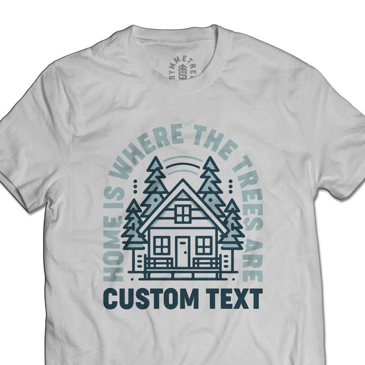 Symmetree - Wholesale Screen Printed T-Shirt - Unisex - (CUSTOMIZABLE) Cabin Camping T-Shirt