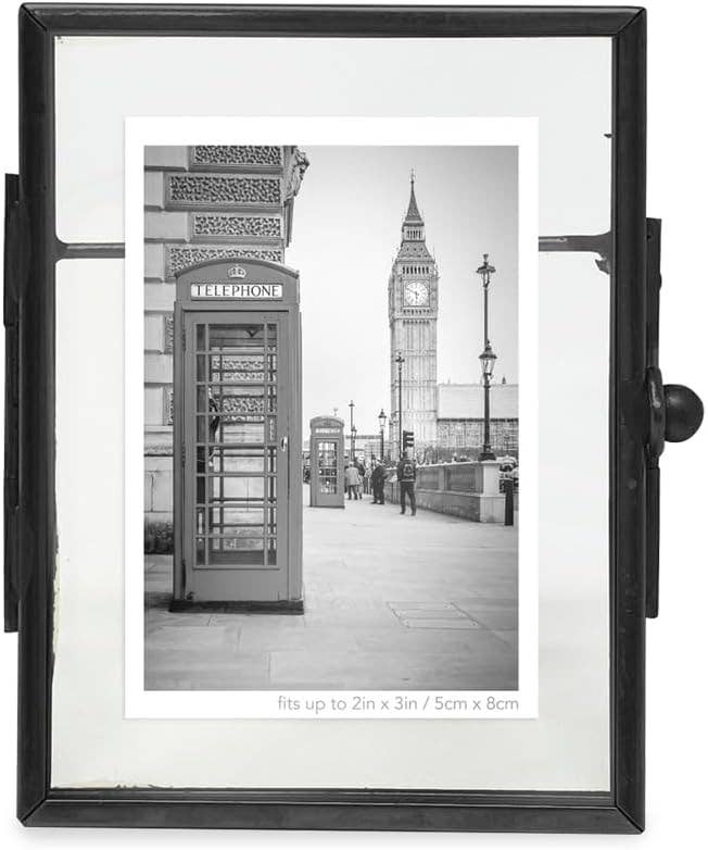 Isaac Jacobs International - Vente Cadres photos - Cadre photo en métal 2x3 pouces avec fermoir perle en forme de médaillon Isaac Jacobs7