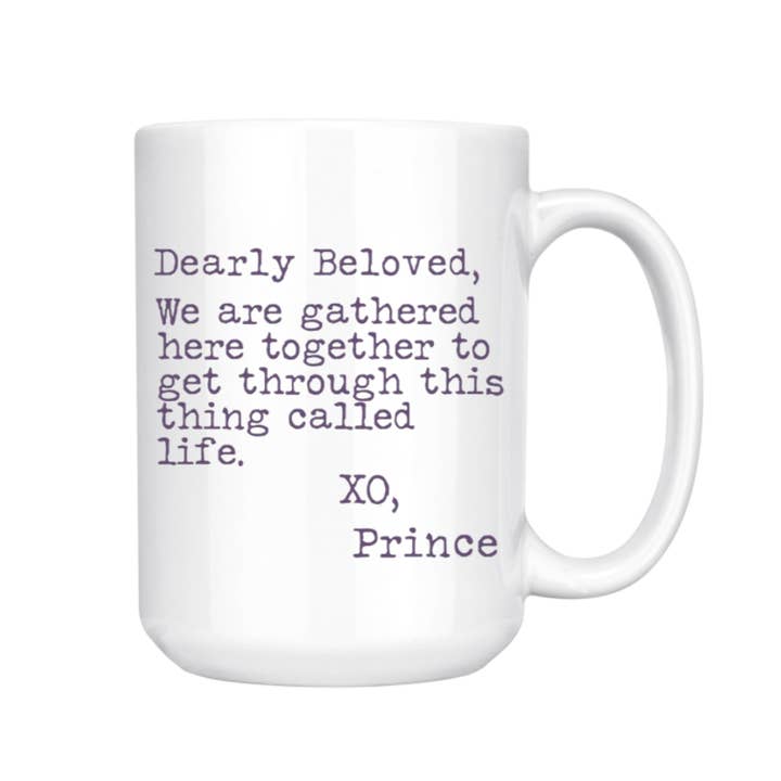 dkhandmade - Wholesale Coffee Mug - DEARLY BELOVED PRINCE MUG