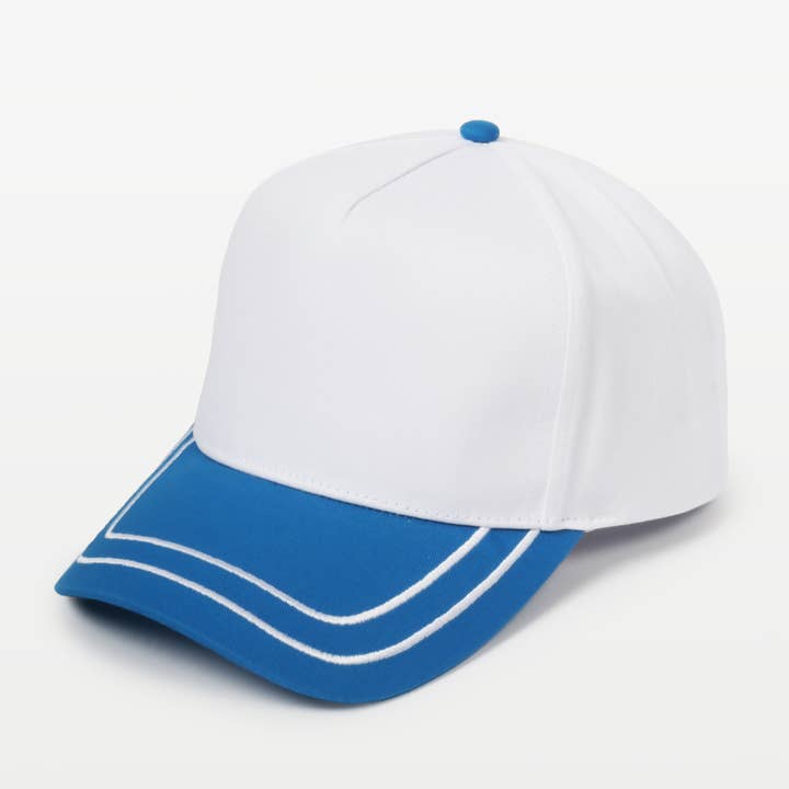 David And Young - Wholesale Baseball Cap - Unisex - Retro Stripe Brim Two Tone 5-Panel Cap11