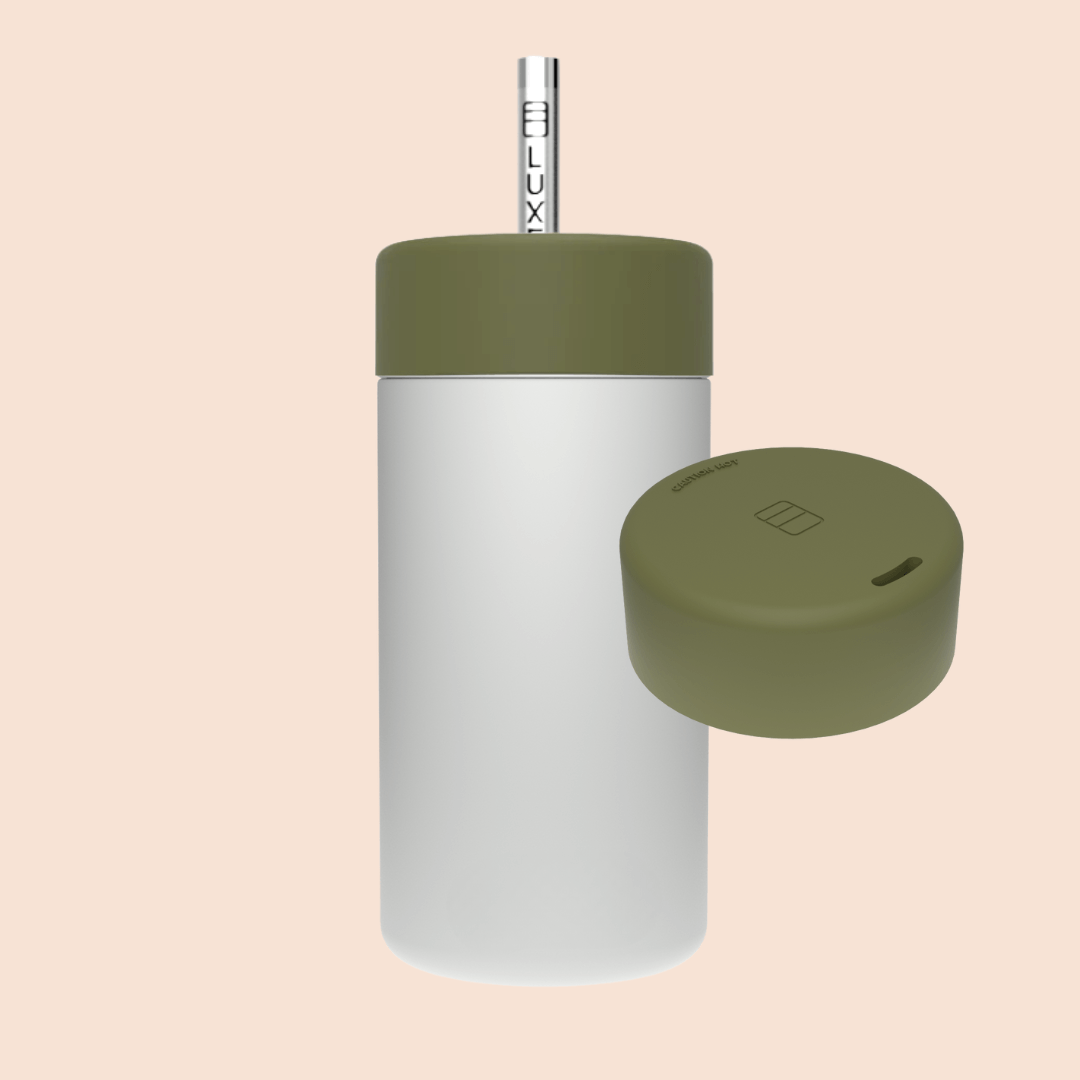 Luxey Cup – wholesale Isolerade dryckesvaror – GRÅ - Duo Switch Rostfritt Stål Mugg 12oz3