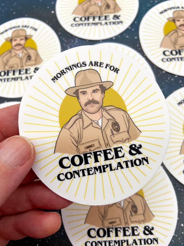 Vinyl Decal - Jim Hopper - Stranger Things for wholesale by The Red Swan Shop