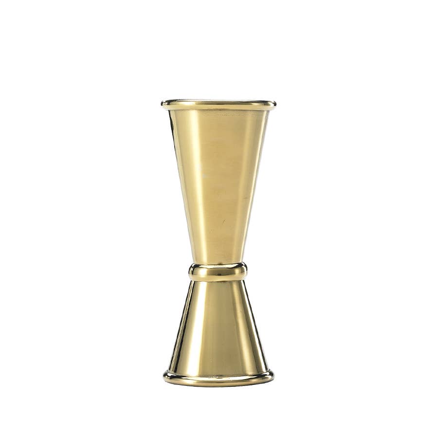 Barfly Mixology Gear & Mercer Culinary - Wholesale Jigger - Barfly Japanese Style Jigger, 1 oz x 1-1/2 oz, Gold