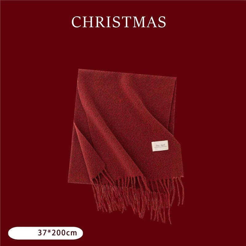 UZ Wholesale Store - Wholesale Sjaal - Dames - Warme klassieke winter sjaal met kerstfestival design0