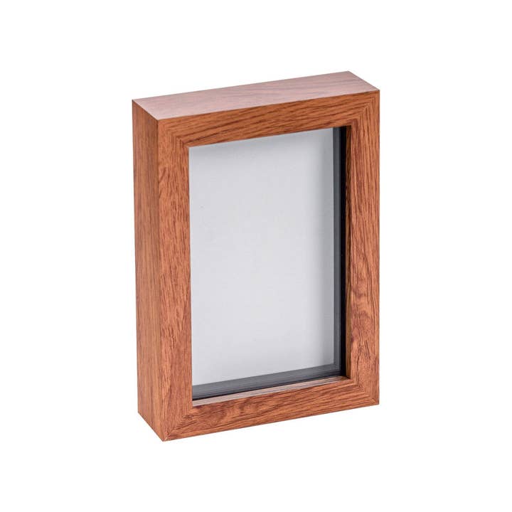 Rinkit Ltd – Großhandel Bilderrahmen – Nicola Springbox Bilderrahmen - 4x6 - dunkles Holz