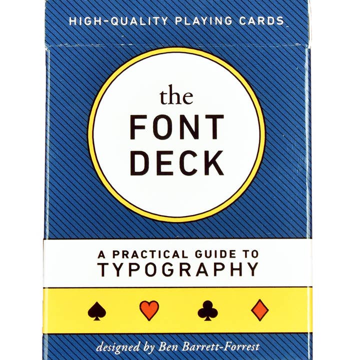 Knowhow Studio - Vente Jeu de cartes - The Font Deck : cartes à jouer sur la typographie6