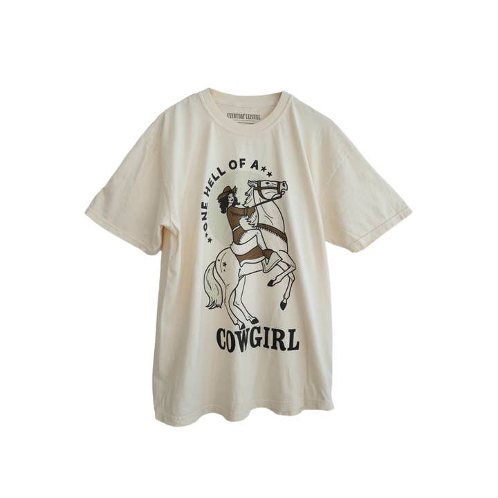 Everyday Leisure - Venta al por mayor Camisa - Mujer - One Hell Of A Cowgirl | Camiseta de gran tamaño