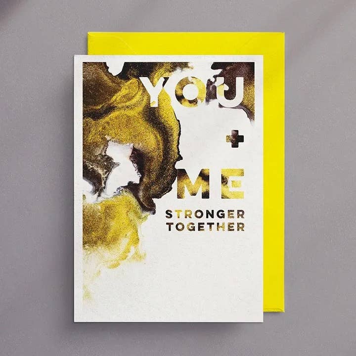 You + Me Stronger Together - Biglietto di auguri per la vendita all'ingrosso da parte di Wendy Bell Designs