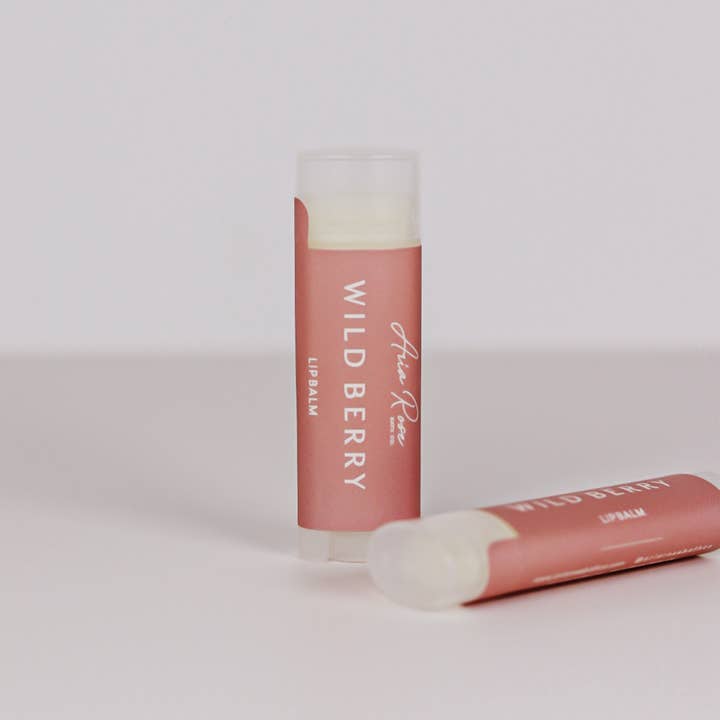 Wild Berry Lip Balm for wholesale by Aria Rose Bath Co
