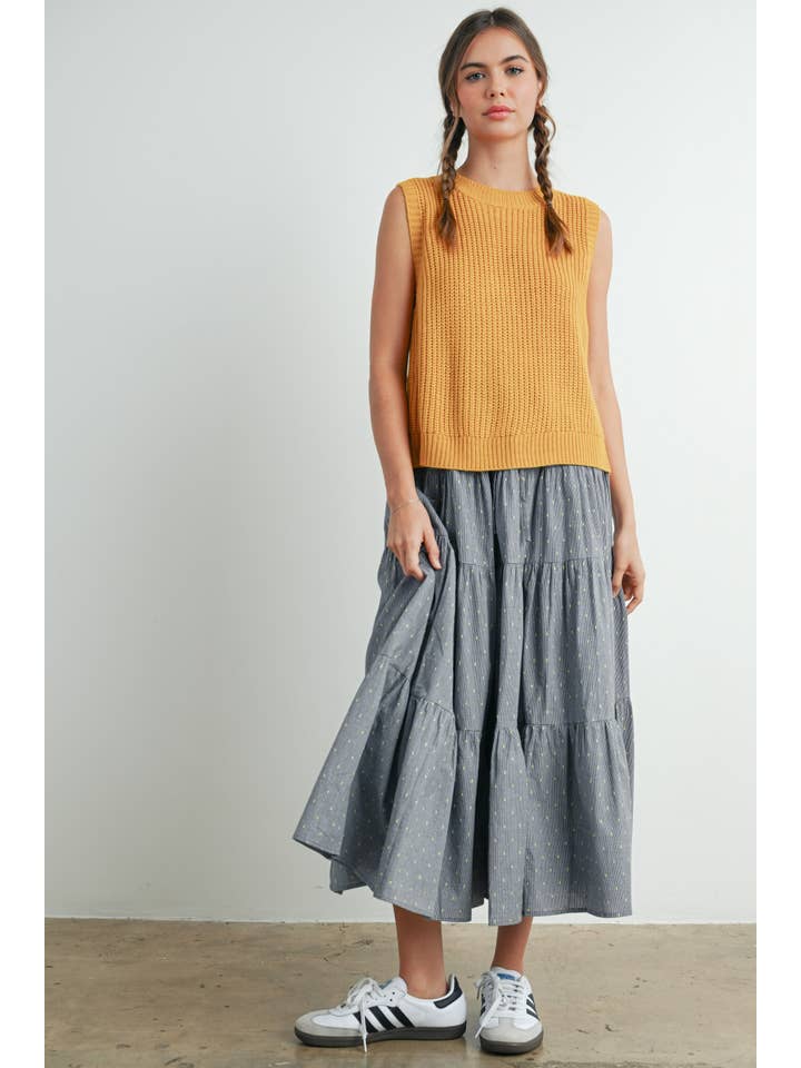 BUTTERMELON - Vendita all'ingrosso Gonna - Donna - Gonna Maxi Flowy - BMS7624