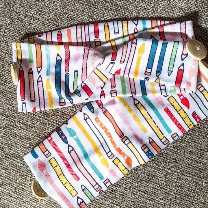 Art Supplies knot headband for wholesale by Square Lane Boutique