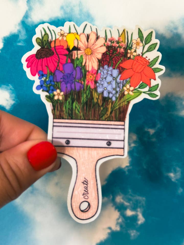 Blomsterpenselklistermærke for engroshandel hos Sharp Thoughtlings