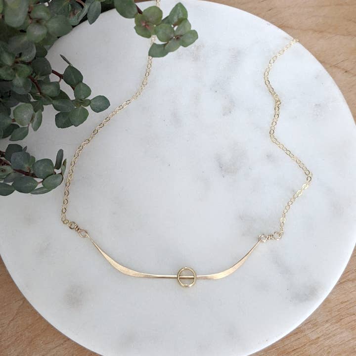 Collier Céleste Or pour la vente par Zalias Jewelry