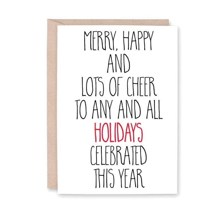 Happy Merry and All the Cheer for wholesale by Striped Hat Studio