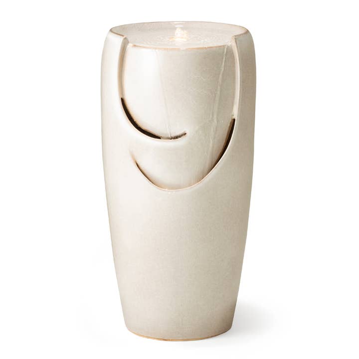 29.25 in H Oversized Ceramic Pot Outdoor Fountain for wholesale by Glitzhome