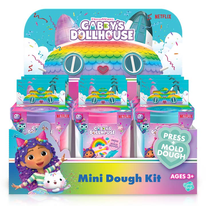 License 2 Play Toys - Wholesale DIY Craft Kit - Kids - Gabby’s Dollhouse Mini Dough Sensory Kit in 12pc Display8