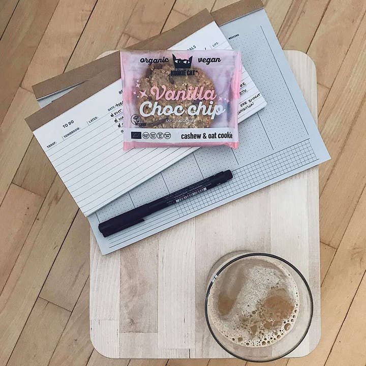 Smart Organic - Wholesale Cookie - Vanilla and Choc Chip Cookie, Bio, Kookie Cat, 50g6