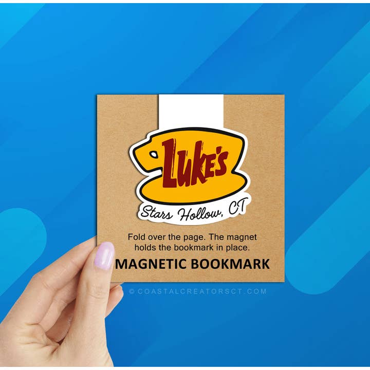 Gilmore Girls Luke's Stars Hollow Magnetic Bookmark for wholesale by Coastal Creators of Connecticut