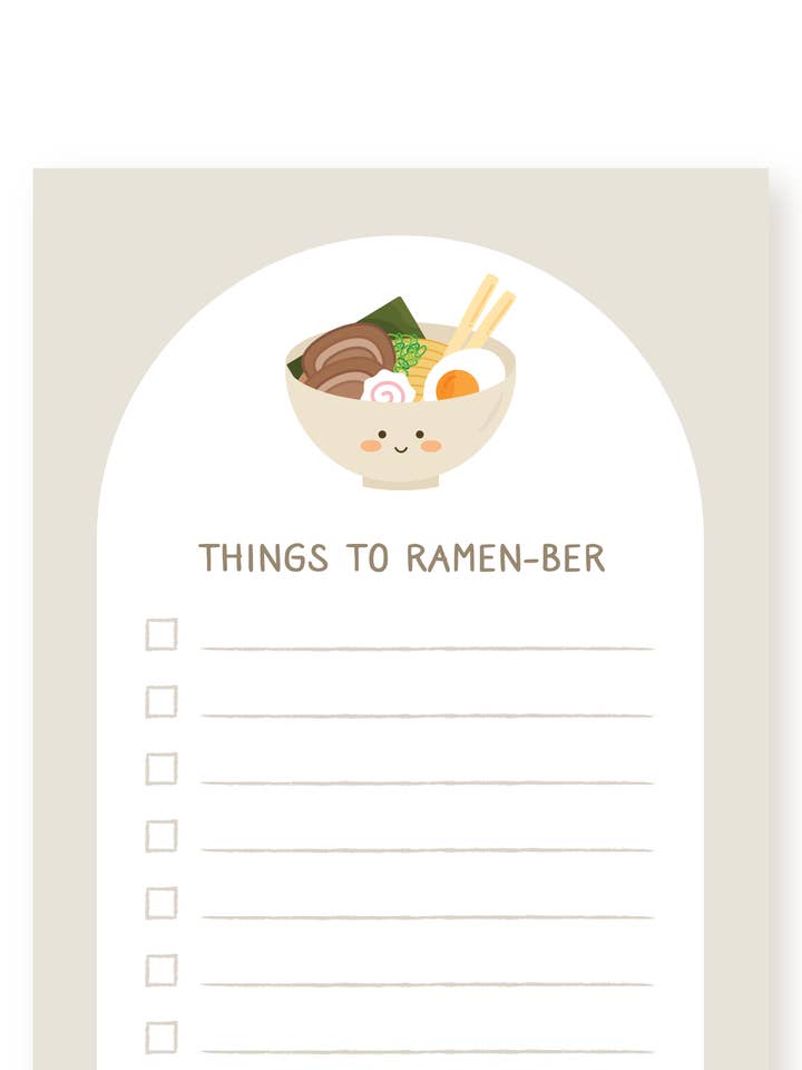 Ramen Notepad for wholesale by Tickle Me Lavender