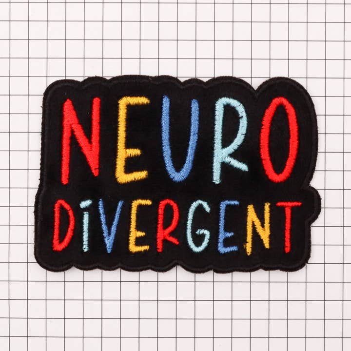 Fluffmallow (Custom duties for USA are pre-paid by us) – wholesale Patch – Neurodivergent Embroidered Iron-On Patch2