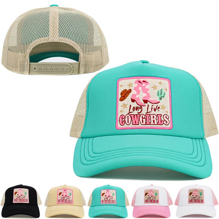 KBETHOS - Wholesale Truckerpet - Dames - Long Live Cowgirls Meshback balpet14