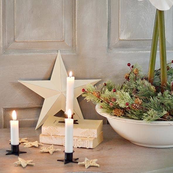 Factory Direct Craft - Wholesale Candle Holder - Black Metal Taper Candle Holder - Select Base Shape1