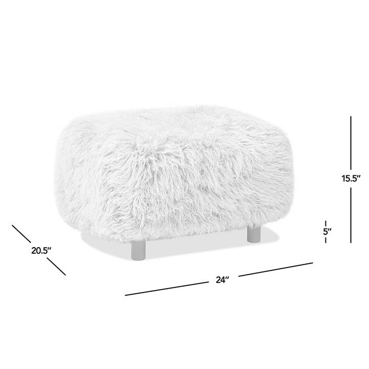 Jennifer Taylor Home - Wholesale Chair - Enchante Mongolian Sheepskin Living Room Seating Collection6