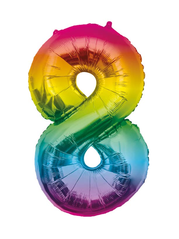 Palloncino in lamina 86 cm - n.8 Arcobaleno per la vendita all'ingrosso da parte di PD Party