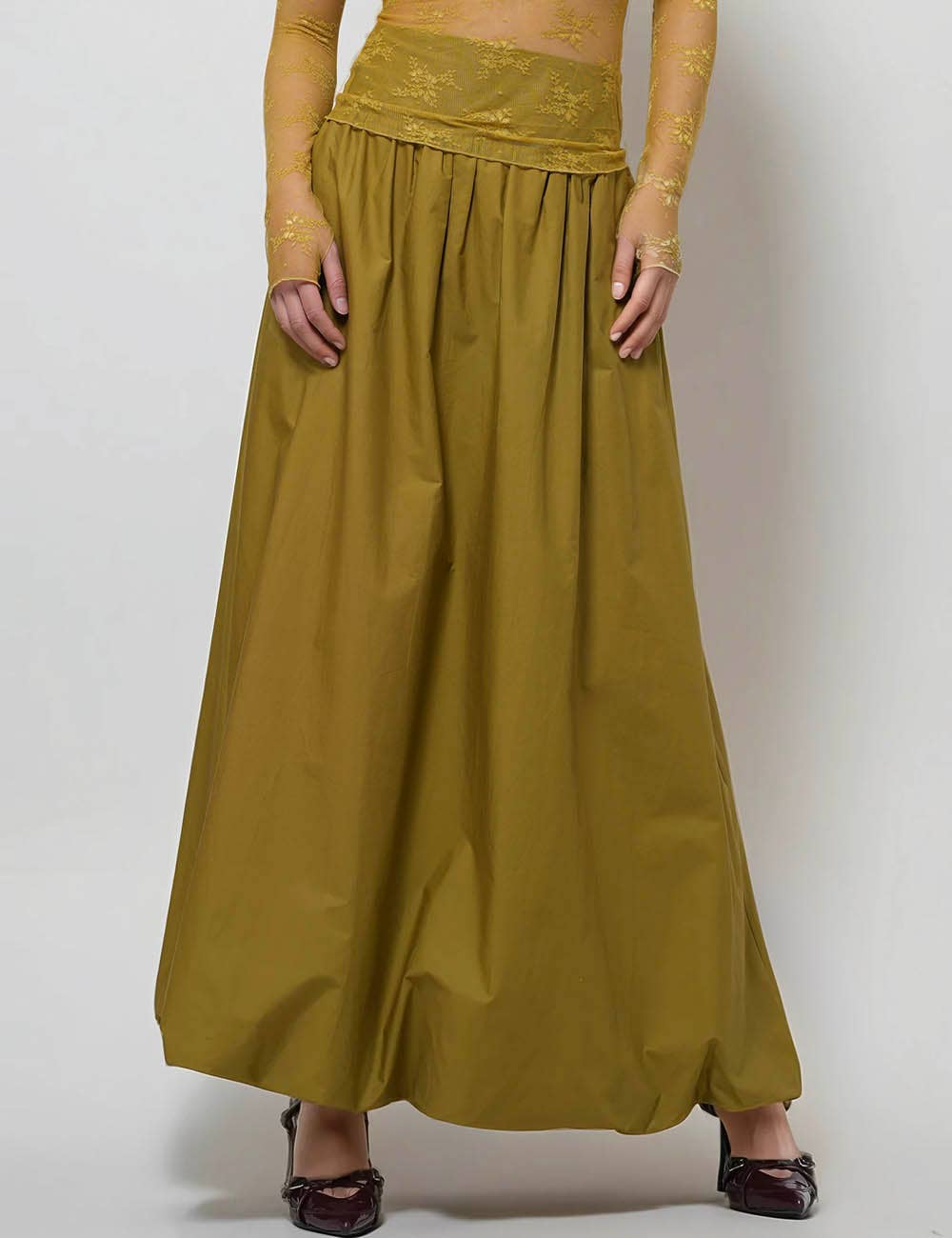 Sweetkama – Großhandel Rock – Damen – Einfarbiger Damenrock mit weitem Bund SKS51015