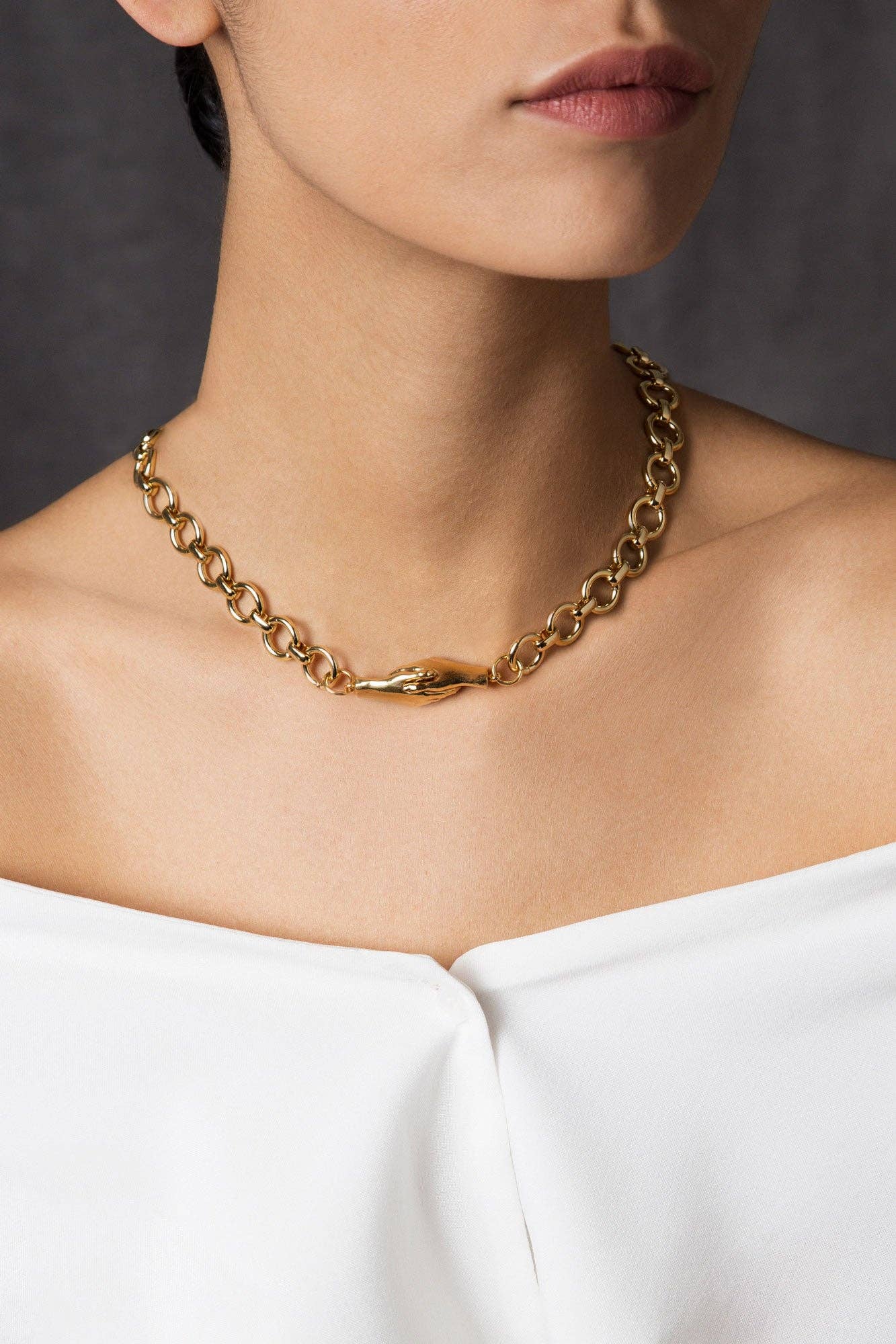 MLE - Wholesale Link & Chain Necklace - Gentlewoman's Agreement® Necklace in Gold3