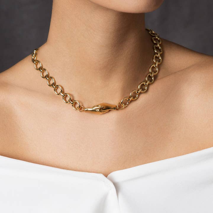 MLE - Wholesale Link & Chain Necklace - Gentlewoman's Agreement® Necklace in Gold3