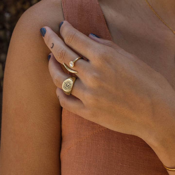 Amano Studio – Großhandel Band/Stapelring – Luz de la Luna-Ring1