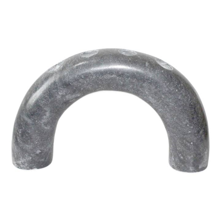 BIDKhome - Wholesale Candle Holder - Arched Grey Marble 4- Pillar Candle Holder