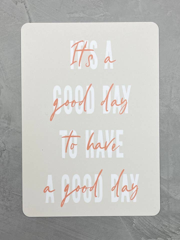 C'est une bonne journée pour passer une bonne journée pour la vente par von.anne