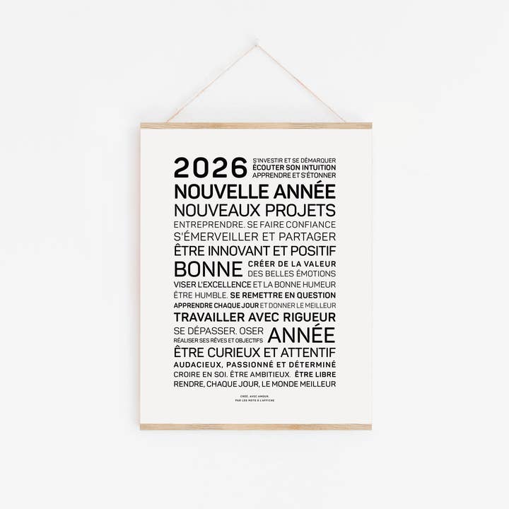 Poster 2026, new projects for wholesale by LES MOTS A L'AFFICHE